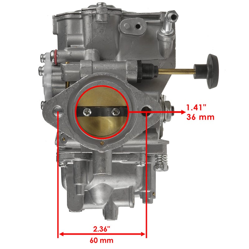 Caltric Carburetor Compatible with Yamaha Warrior 350 Yfm350 Yfm-350 1999-2004 - Image 2